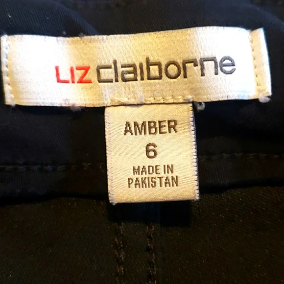 Liz Claiborne Amber Womens Mid Rise Straight Pull-On Pants. - Picture 3 of 5